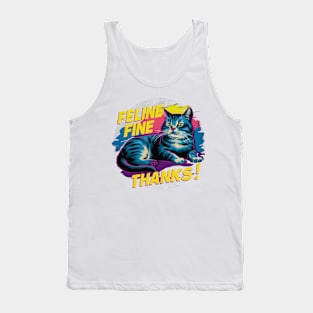 Cat Lover - Feline Fine Thanks Tank Top